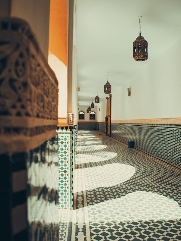 10 Day Morocco Tour From Casablanca 14 Explore the beauty of Moroccan tilework and designs in this stunning corridor shot.
