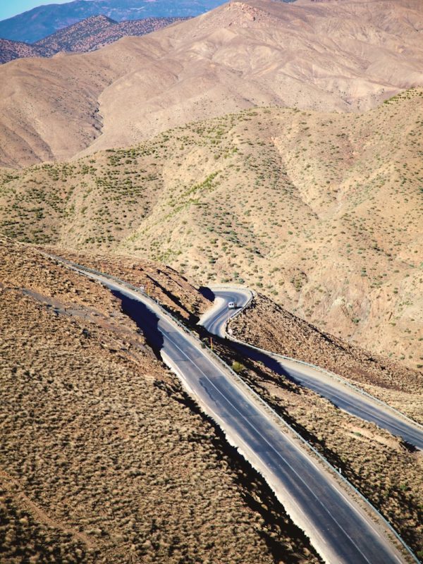 4 Days Tour From Marrakech To Fes 2 birds eye photography of road near mountains