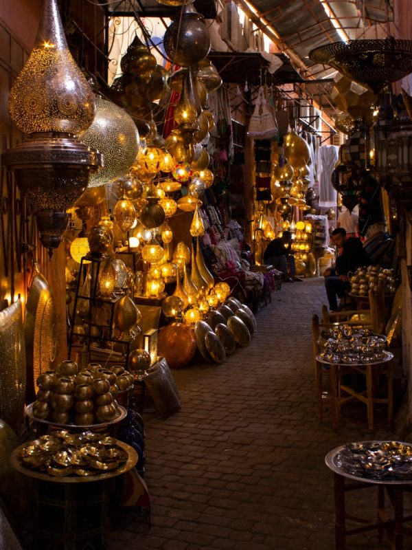 10 Day Morocco Tour From Casablanca 18 brass and silver pendant lamps