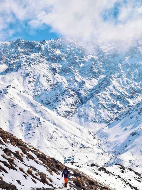 4 Days Tour From Marrakech To Fes 1 snow covered mountain under cloudy sky during daytime