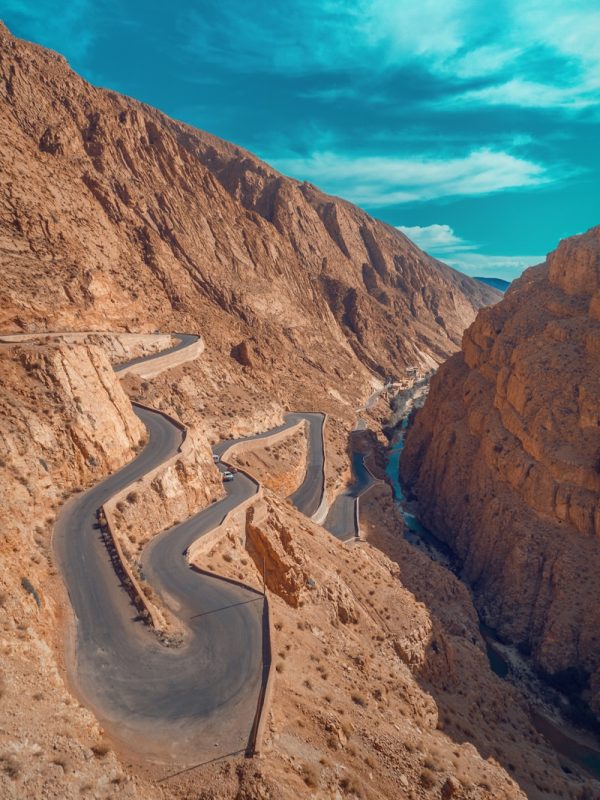 3-Days Marrakech to Merzouga Dunes Desert Tour with Camel Trek 3 aerial photo of brown mountain